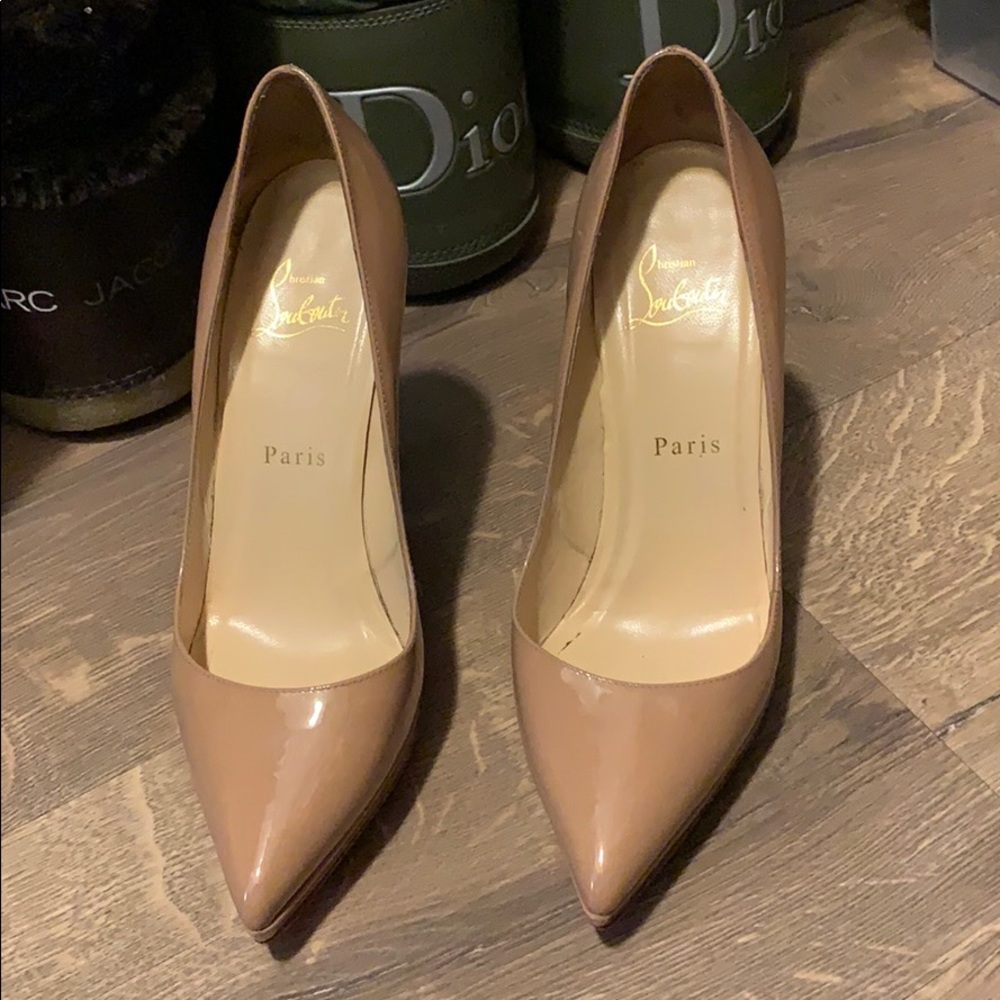 Louboutin nude heel 37.5